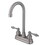 Elements of Design EB498AL Two Handle 4" Centerset High-Arch Bar Faucet, Satin Nickel