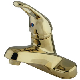Elements of Design EB512LP 4-Inch Centerset Lavatory Faucet, Polished Brass