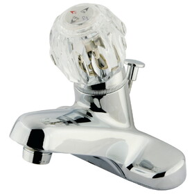 Elements of Design EB521 Single Handle 4" Centerset Lavatory Faucet with Retail Pop-up, Polished Chrome