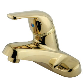 Elements of Design EB542LP Single Handle 4" Centerset Lavatory Faucet, Polished Brass