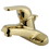 Elements of Design EB542 Single Handle 4" Centerset Lavatory Faucet with Retail Pop-up, Polished Brass