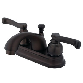 Elements of Design EB5605FL Two Handle 4" Centerset Lavatory Faucet with Retail Pop-up, Oil Rubbed Bronze