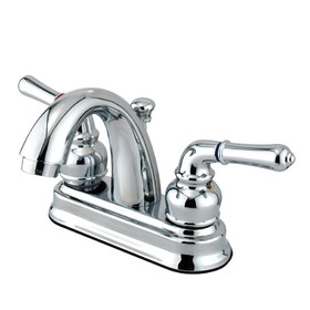 Elements of Design EB5611NML Two Handle 4" Centerset Lavatory Faucet with Retail Pop-up, Polished Chrome