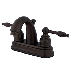 Elements of Design EB5615KL Two Handle 4" Centerset Lavatory Faucet with Retail Pop-up, Oil Rubbed Bronze