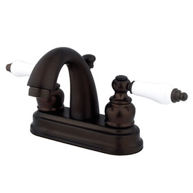 Elements of Design EB5615PL Two Handle 4" Centerset Lavatory Faucet with Retail Pop-up, Oil Rubbed Bronze