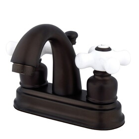 Elements of Design EB5615PX Two Handle 4" Centerset Lavatory Faucet with Retail Pop-up, Oil Rubbed Bronze