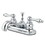 Elements of Design EB601AL Two Handle 4" Centerset Lavatory Faucet with Retail Pop-up, Polished Chrome