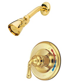 Elements of Design EB632SO Single Handle Shower Faucet, Polished Brass