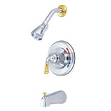 Elements of Design EB634T Trim Only for Single Handle Tub & Shower Faucet, Chrome/Polished Brass Finish