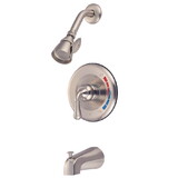 Elements of Design EB638 Tub and Shower Faucet with Single Handle, Brushed Nickel