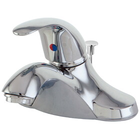 Elements of Design EB6541 Single Handle 4" Centerset Lavatory Faucet with Retail Pop-up, Polished Chrome