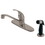 Elements of Design EB6578LL Single Handle 8" Center Kitchen Faucet, Satin Nickel