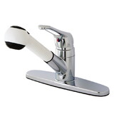 Elements of Design EB701 Single Loop Handle Pullout Kitchen Faucet, Polished Chrome