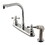 Elements of Design EB711AX High Arch Kitchen Faucet With White Sprayer, Polished Chrome