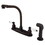 Elements of Design EB715SP High Arch Kitchen Faucet With Non-Metallic Sprayer, Oil Rubbed Bronze