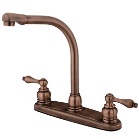 Elements of Design EB716ALLS High Arch Kitchen Faucet, Antique Copper