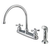Elements of Design EB721AXSP Centerset Kitchen Faucet, Polished Chrome