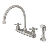 Elements of Design EB728AXSP Centerset Kitchen Faucet, Brushed Nickel
