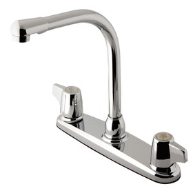 Elements of Design EB741 Two Handle High Arch Kitchen Faucet With Sprayer, Polished Chrome