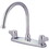 Elements of Design EB771 Two Handle 8" Center Kitchen Faucet without Sprayer, Polished Chrome