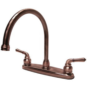 Elements of Design EB796LS Centerset Kitchen Faucet, Antique Copper