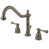 Elements of Design EB7978BL 8-Inch Widespread Lavatory Faucet with Retail Pop-Up, Brushed Nickel