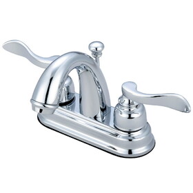 Elements of Design EB8611NFL 4-Inch Centerset Lavatory Faucet with Retail Pop-Up, Polished Chrome