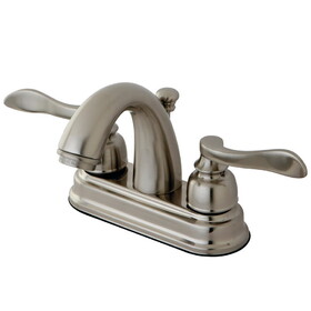 Elements of Design EB8618NFL 4-Inch Centerset Lavatory Faucet with Retail Pop-Up, Brushed Nickel
