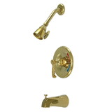 Elements of Design EB8632FL Single Handle Tub & Shower Faucet, Polished Brass