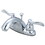 Elements of Design EB8641NFL Two Handle 4" Centerset Lavatory Faucet with Retail Pop-up, Polished Chrome Finish