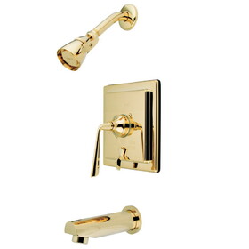Elements of Design EB86520ZL Tub and Shower Faucet with Diverter, Polished Brass