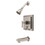 Elements of Design EB86580CQL Tub and Shower Faucet, Brushed Nickel