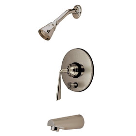 Elements of Design EB86980ZL Tub and Shower Faucet with Diverter, Brushed Nickel