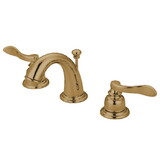 Elements of Design EB8912NFL Widespread Lavatory Faucet with Retail Pop-Up, Polished Brass