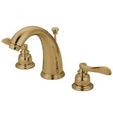 Elements of Design EB8982NFL 8-Inch Widespread Lavatory Faucet with Retail Pop-Up, Polished Brass