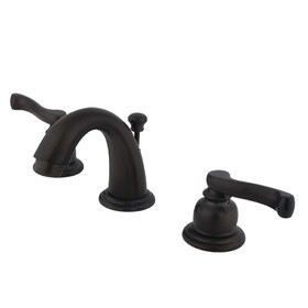 Elements of Design EB915FL Two Handle 4" to 8" Mini Widespread Lavatory Faucet with Retail Pop-up, Oil Rubbed Bronze