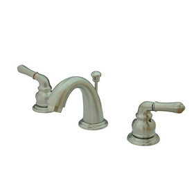 Elements of Design EB918 Widespread Lavatory Faucet with Retail Pop-Up, Brushed Nickel