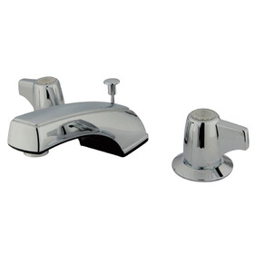 Elements of Design EB920 Two Handle 8" to 16" Widespread Lavatory Faucet with Retail Pop-up, Polished Chrome