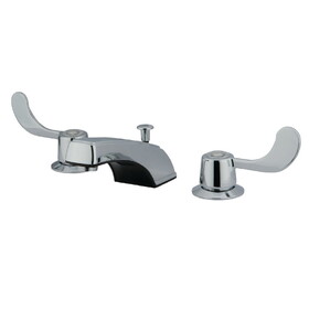 Elements of Design EB931B Two Handle 8" to 16" Widespread Lavatory Faucet with Brass Pop-up, Polished Chrome