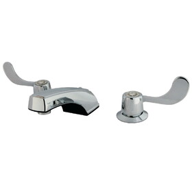 Elements of Design EB931G Two Handle 8" to 16" Widespread Lavatory Faucet with Grid Strainer, Polished Chrome
