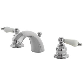 Elements of Design EB941B Two Handle 4" to 8" Mini Widespread Lavatory Faucet with Retail Pop-up, Polished Chrome