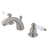 Elements of Design EB948B Mini-Widespread Lavatory Faucet with Retail Pop-Up, Brushed Nickel