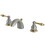 Elements of Design EB949AL Mini-Widespread Lavatory Faucet, Brushed Nickel/Polished Brass