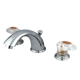 Elements of Design EB961ALL Two Handle 4" to 8" Mini Widespread Lavatory Faucet with Retail Pop-up, Polished Chrome
