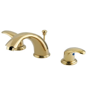 Elements of Design EB962LL 8-Inch Widespread Lavatory Faucet with Retail Pop-Up, Polished Brass