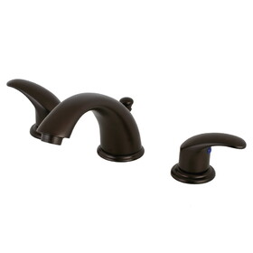 Elements of Design EB965LL 8-Inch Widespread Lavatory Faucet with Retail Pop-Up, Oil Rubbed Bronze