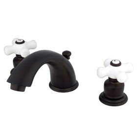 Elements of Design EB965PX Two Handle 4" to 8" Mini Widespread Lavatory Faucet with Retail Pop-up, Oil Rubbed Bronze