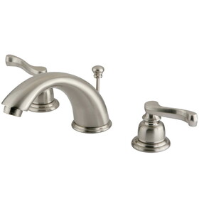 Elements of Design EB968FL 8-Inch Widespread Lavatory Faucet with Retail Pop-Up, Brushed Nickel