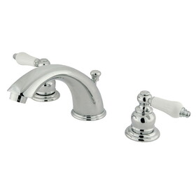 Elements of Design EB971B Two Handle 8" to 16" Widespread Lavatory Faucet with Retail Pop-up, Polished Chrome