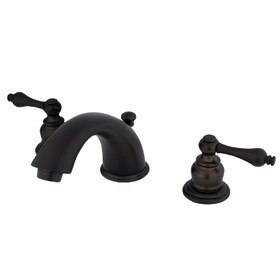 Elements of Design EB975AL Two Handle 8" to 16" Widespread Lavatory Faucet with Retail Pop-up, Oil Rubbed Bronze